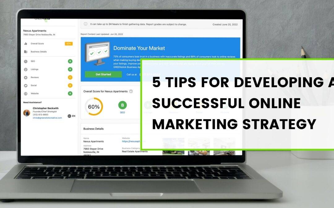 5 Tips For Developing A Successful online marketing strategy for your business